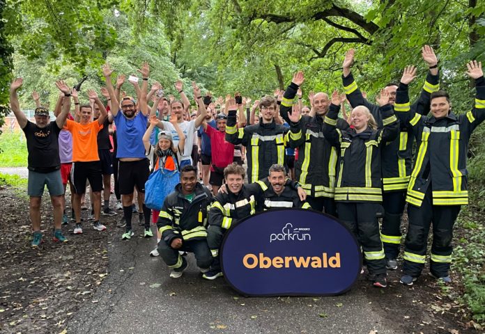 Blaulicht-Special bei parkrun im Oberwald