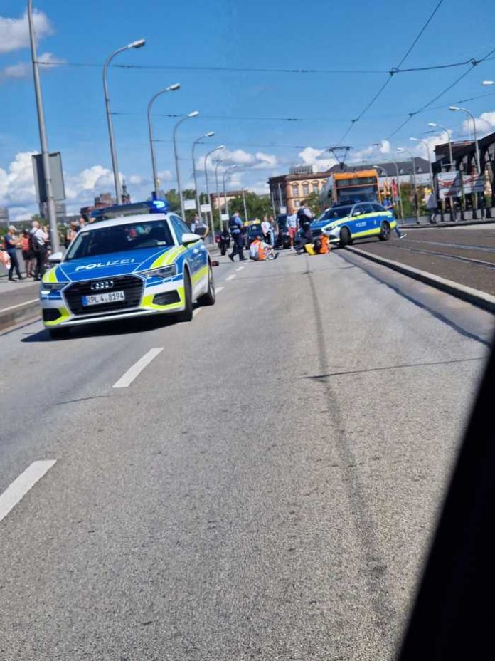 Klimaprotest auf der Konrad-Adenauer-Brücke - Quelle: privat