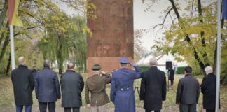 Gedenken am Ehrenmal in Germersheim.  (Foto: Fw Proulx)