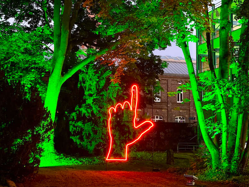 Obacht Winterlichter 2024 (Foto: Stadtpark Mannheim gemeinnützige GmbH)