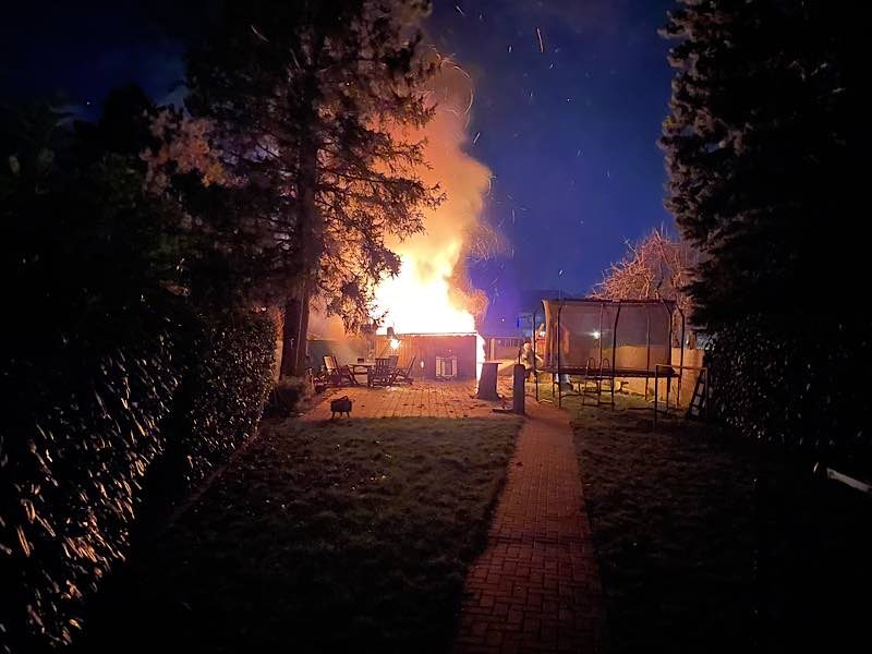 Brand in Lachen-Speyerdorf (Foto: Feuerwehr Neustadt)