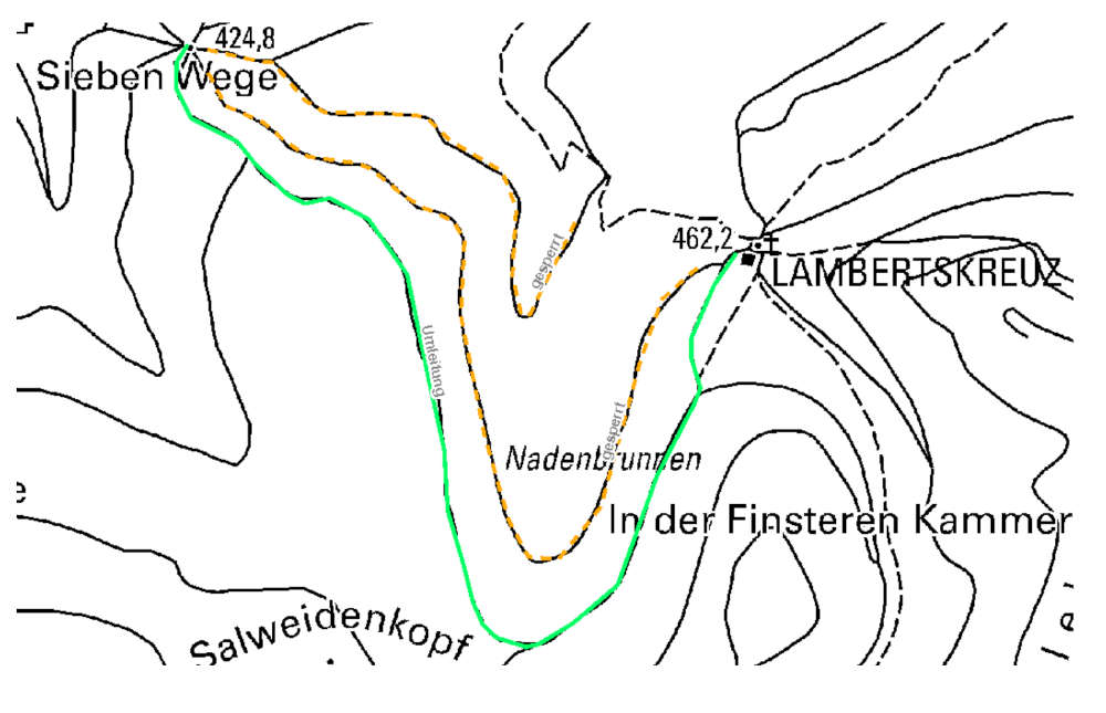 Kartenausschnitt (Quelle: Forstamt Bad Dürkheim)