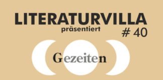 Veranstaltungsplakat Literaturvilla Herrenhof im März 2024