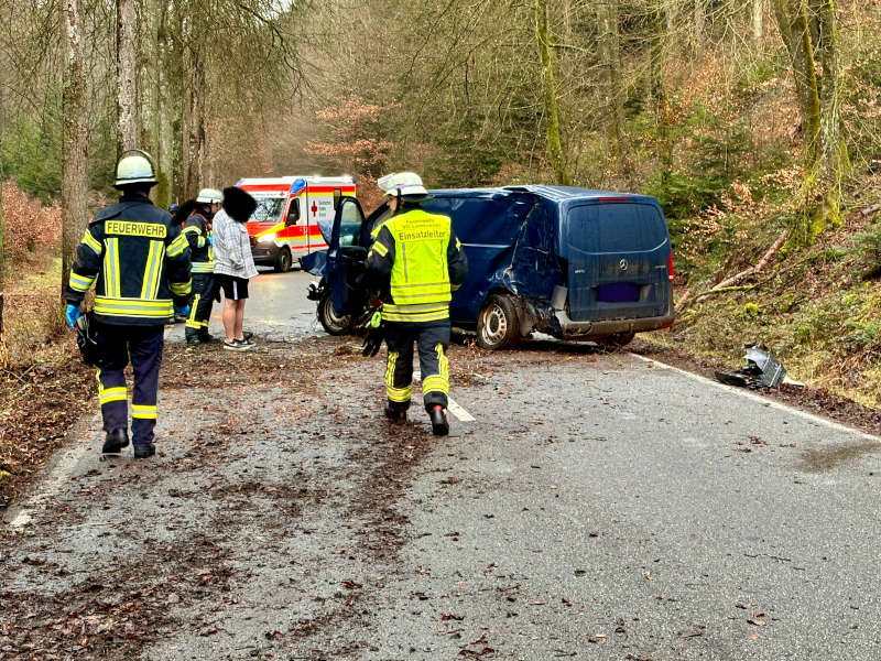 Verkehrsunfall (Foto: Feuerwehr VG Lambrecht)
