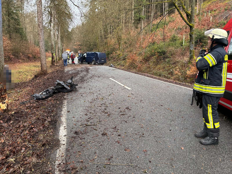 Verkehrsunfall (Foto: Feuerwehr VG Lambrecht)