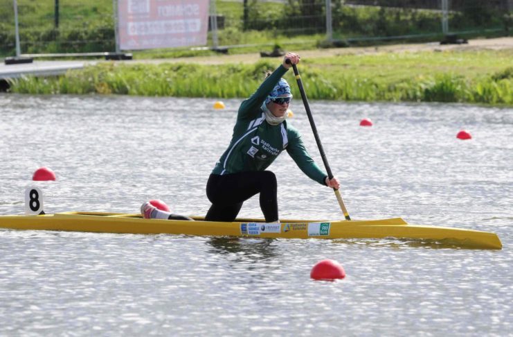 ©Rheinbrüder | M.Tirolf BU: Canadierfahrerin Cheyenne Heidl qualifiziert sich bei ihrer Premiere direkt für das JWM-Team