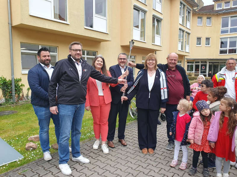 Fackelübergabe von Ludwigshafen (Foto: DRK Schwesternschaft Rheinpfalz-Saar)